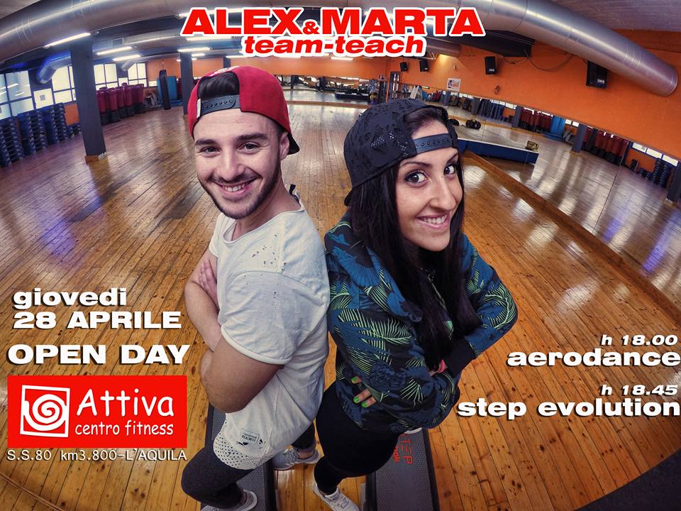 Attiva Centro Fitness L'Aquila - Open Day 2016, Alex e Marta